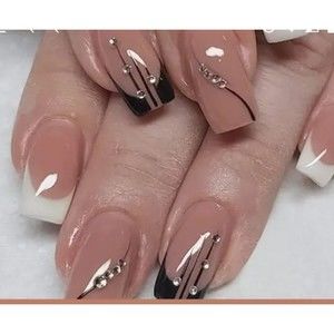 Pink Ballet False Nails with Glue, 24 Pieces, Detachable French Nails